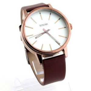 Free-Shipping-Sinobi-Fashion-Men-s-Belt-Style-Watches-Leather-Strap-Quartz-Watch-5pcs-lot